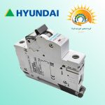 کلید مینیاتوری هیوندای تک پل 2  آمپر سری  HGD 63N 1P-2A - Image 2