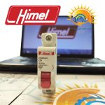 نمای روبروی کلید مینیاتوری هیمل MCB 6 آمپر مدل HDB3WN1C6