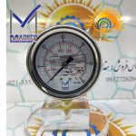 نمای کلی گیج فشار مدکو صفحه ۶ سانت رنج ۰ تا ۶۰ بار مدل PI52T4