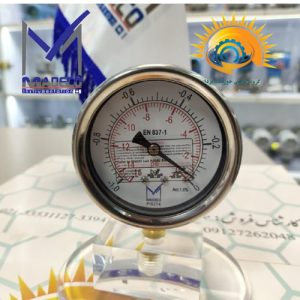 نمای ایستاده مانومتر و گیج فشار وکیوم مدکو ۶ سانتیمتر مدل PI52T4 با گارانتی تعویض